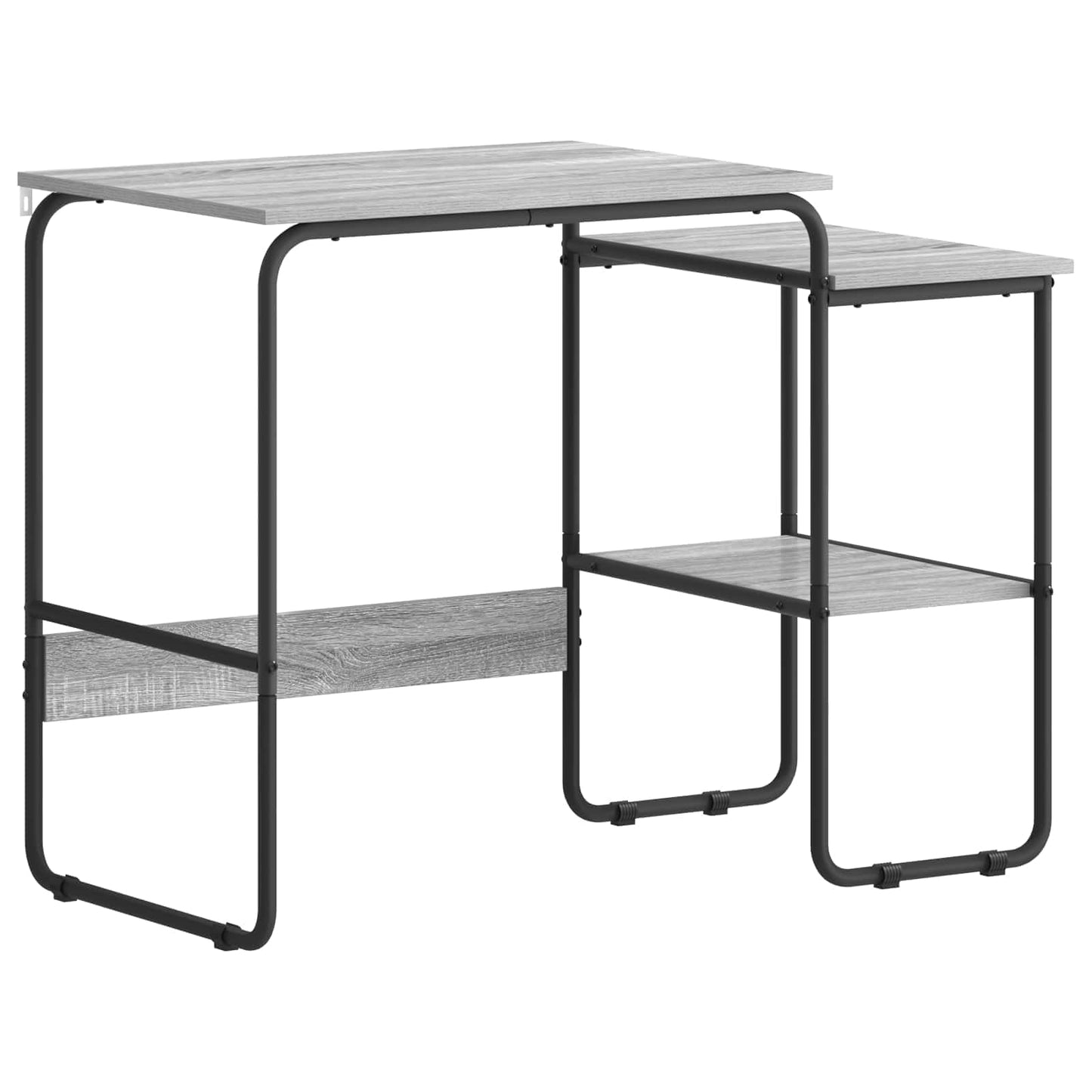 vidaXL Γραφείο με αποθηκευτικό χώρο Γκρι Sonoma 100 x 50 x 75 cm