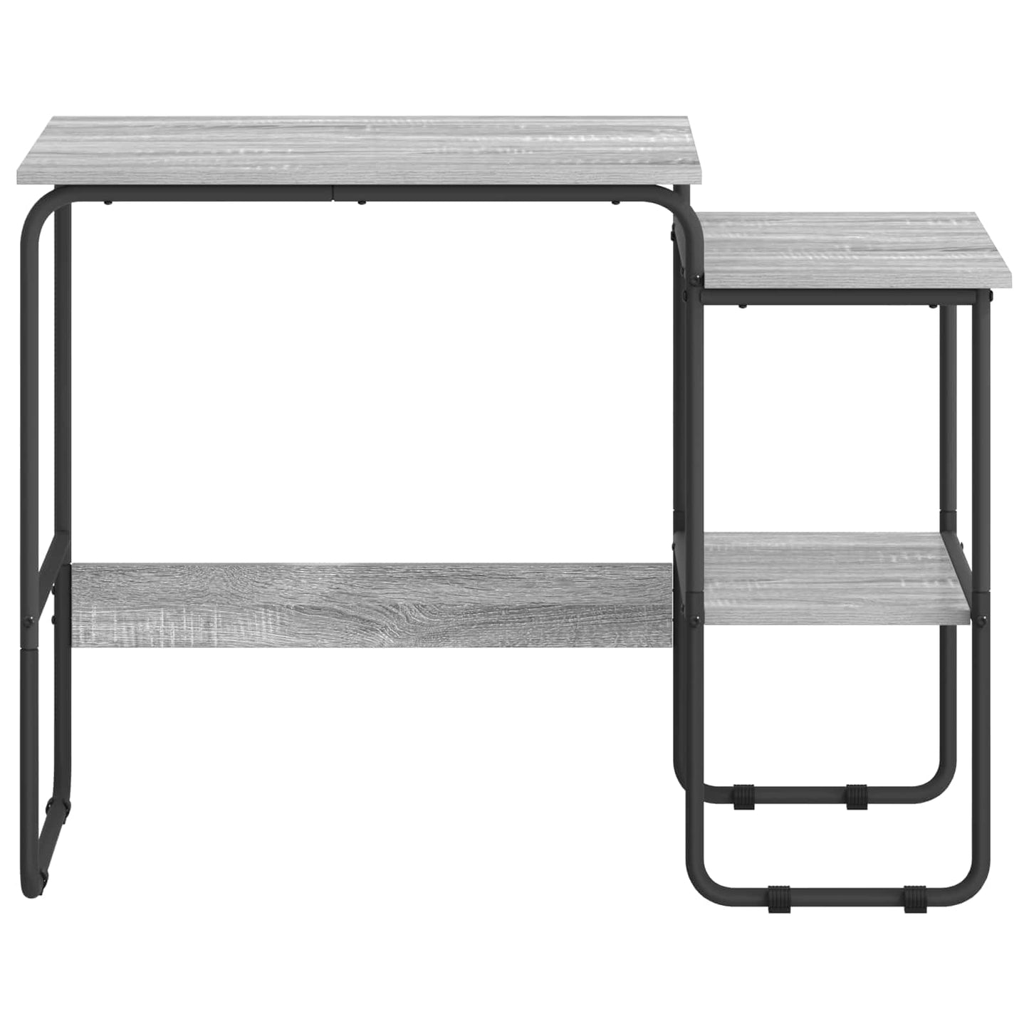 vidaXL Γραφείο με αποθηκευτικό χώρο Γκρι Sonoma 100 x 50 x 75 cm