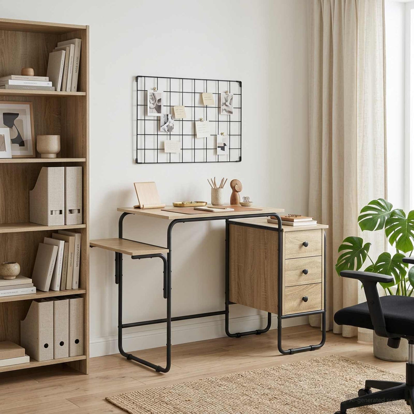 vidaXL Γραφείο με αποθηκευτικό χώρο Sonoma Δρυς 120 x 50 x 75 cm
