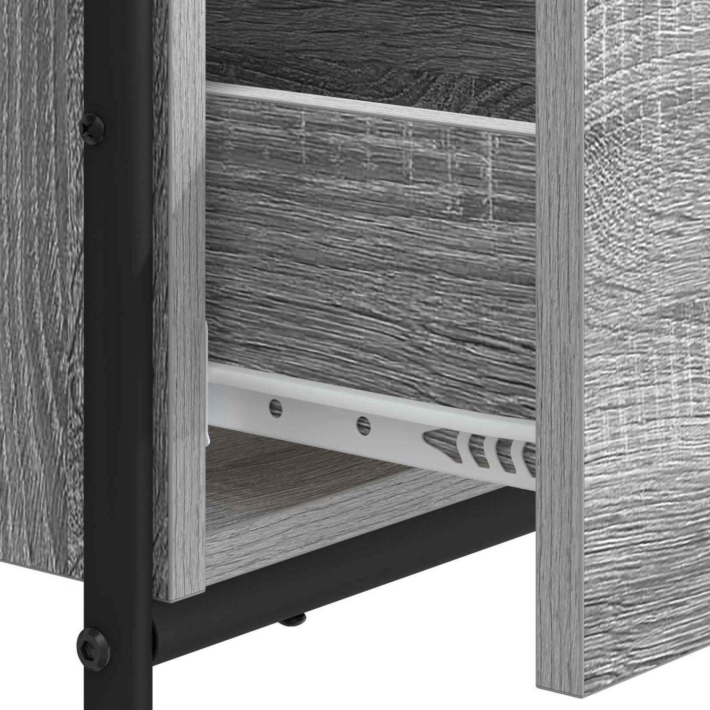 vidaXL Γραφείο με αποθηκευτικό χώρο Γκρι Sonoma 120 x 50 x 75 cm