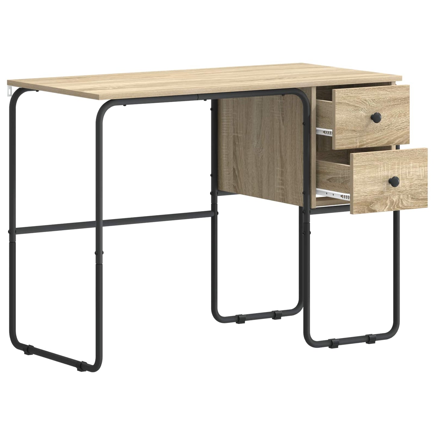 vidaXL Γραφείο με αποθηκευτικό χώρο Sonoma Δρυς 100 x 50 x 75 cm