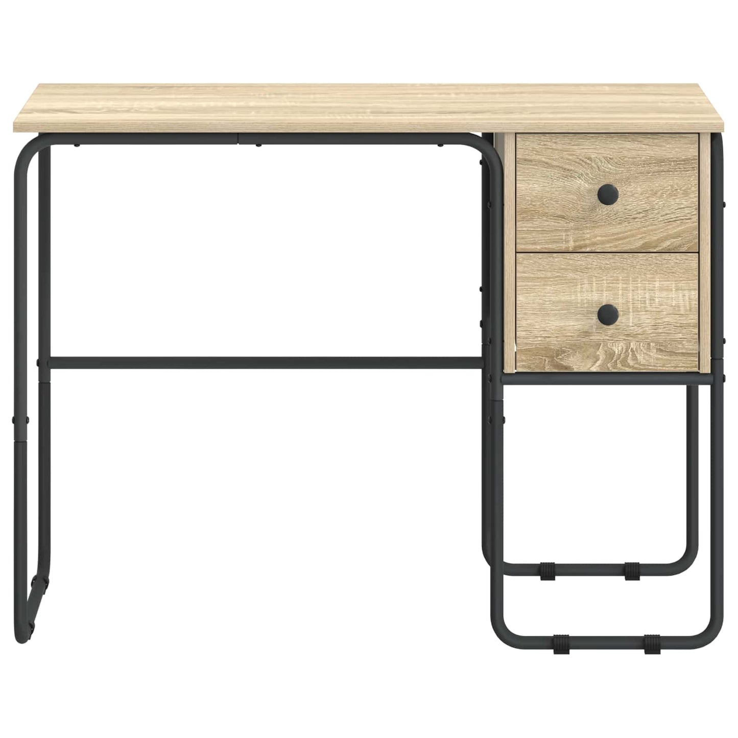 vidaXL Γραφείο με αποθηκευτικό χώρο Sonoma Δρυς 100 x 50 x 75 cm