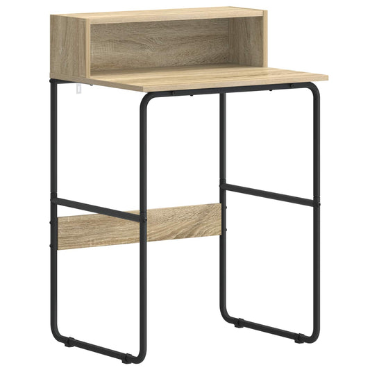 vidaXL Γραφείο με αποθηκευτικό χώρο Sonoma Δρυς 60 x 50 x 91 cm