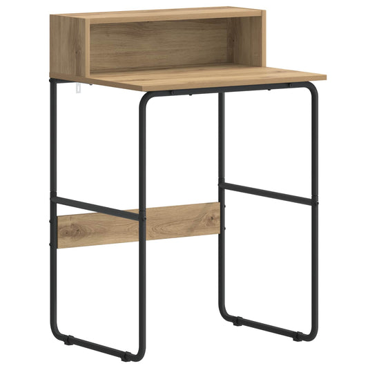 vidaXL Γραφείο με αποθηκευτικό χώρο Artisan Δρυς 60 x 50 x 91 cm