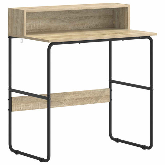 vidaXL Γραφείο με αποθηκευτικό χώρο Sonoma Δρυς 80 x 50 x 91 cm