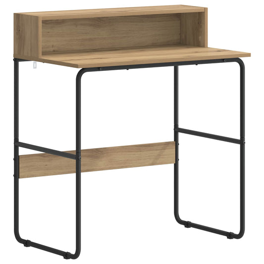 vidaXL Γραφείο με αποθηκευτικό χώρο Artisan Δρυς 80 x 50 x 91 cm