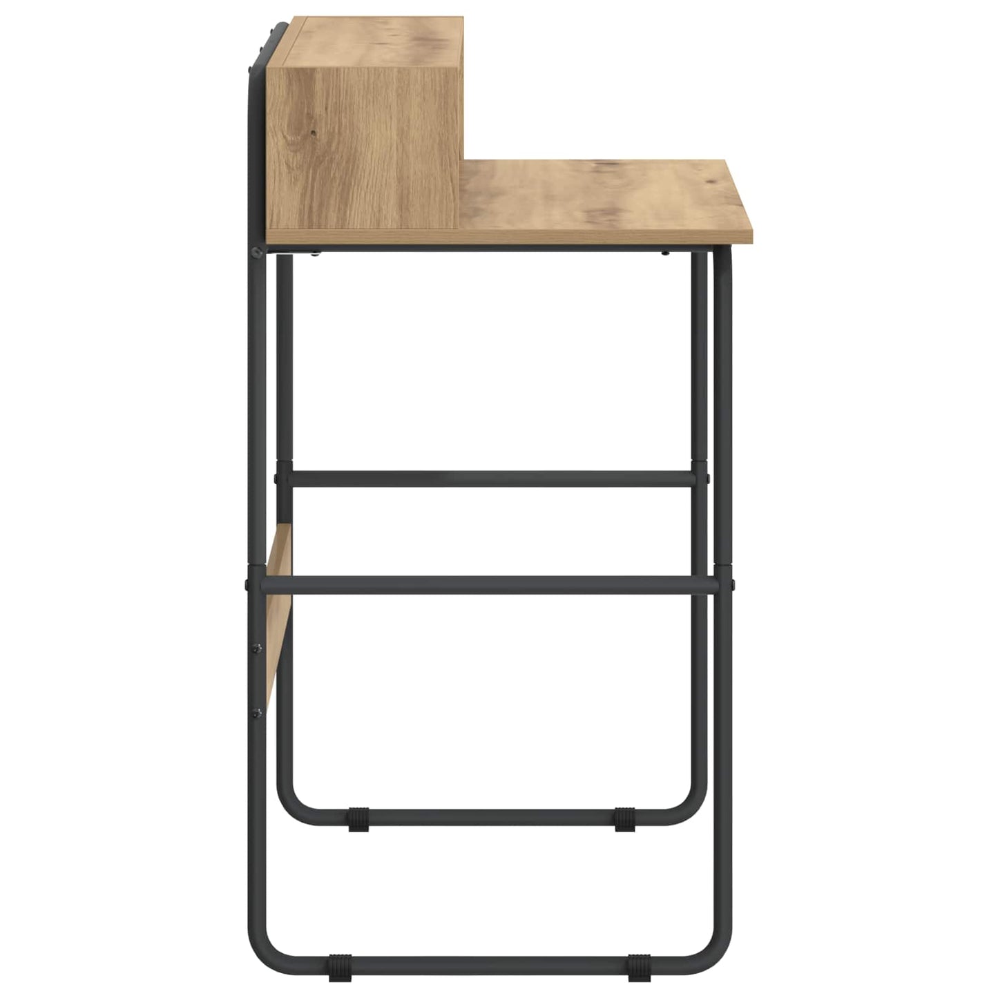 vidaXL Γραφείο με αποθηκευτικό χώρο Artisan Δρυς 80 x 50 x 91 cm