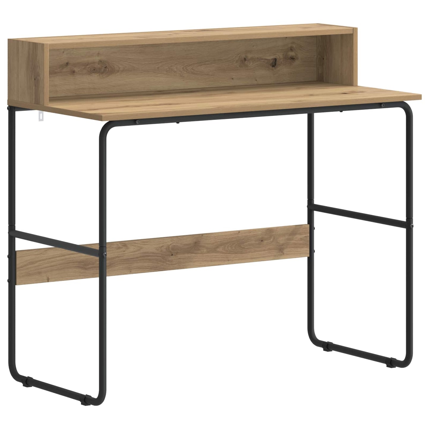 vidaXL Γραφείο με αποθηκευτικό χώρο Artisan Δρυς 100 x 50 x 91 cm