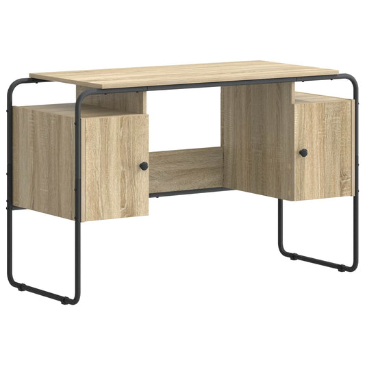 vidaXL Γραφείο με αποθηκευτικό χώρο Sonoma Δρυς 120 x 50,5 x 75,5 εκ.