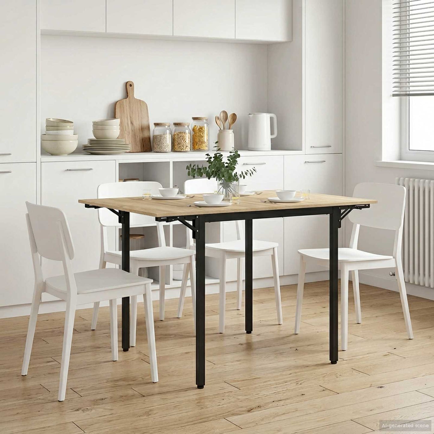 vidaXL Επεκτάσιμο τραπέζι φαγητού 120 x 81,5 x 75 εκ. Sonoma Δρυς