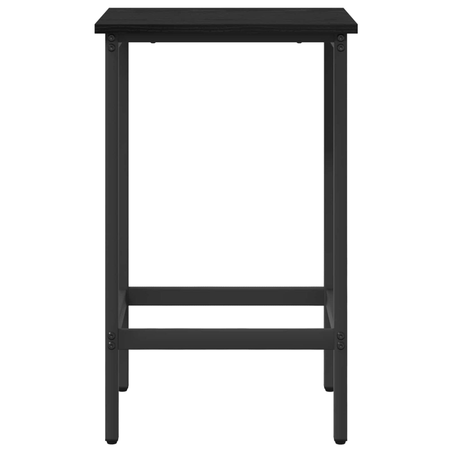 vidaXL Μπαρ σκαμπό Μαύρη Δρυς 40 x 32 x 64 εκ Επεξεργασμένο Ξύλο