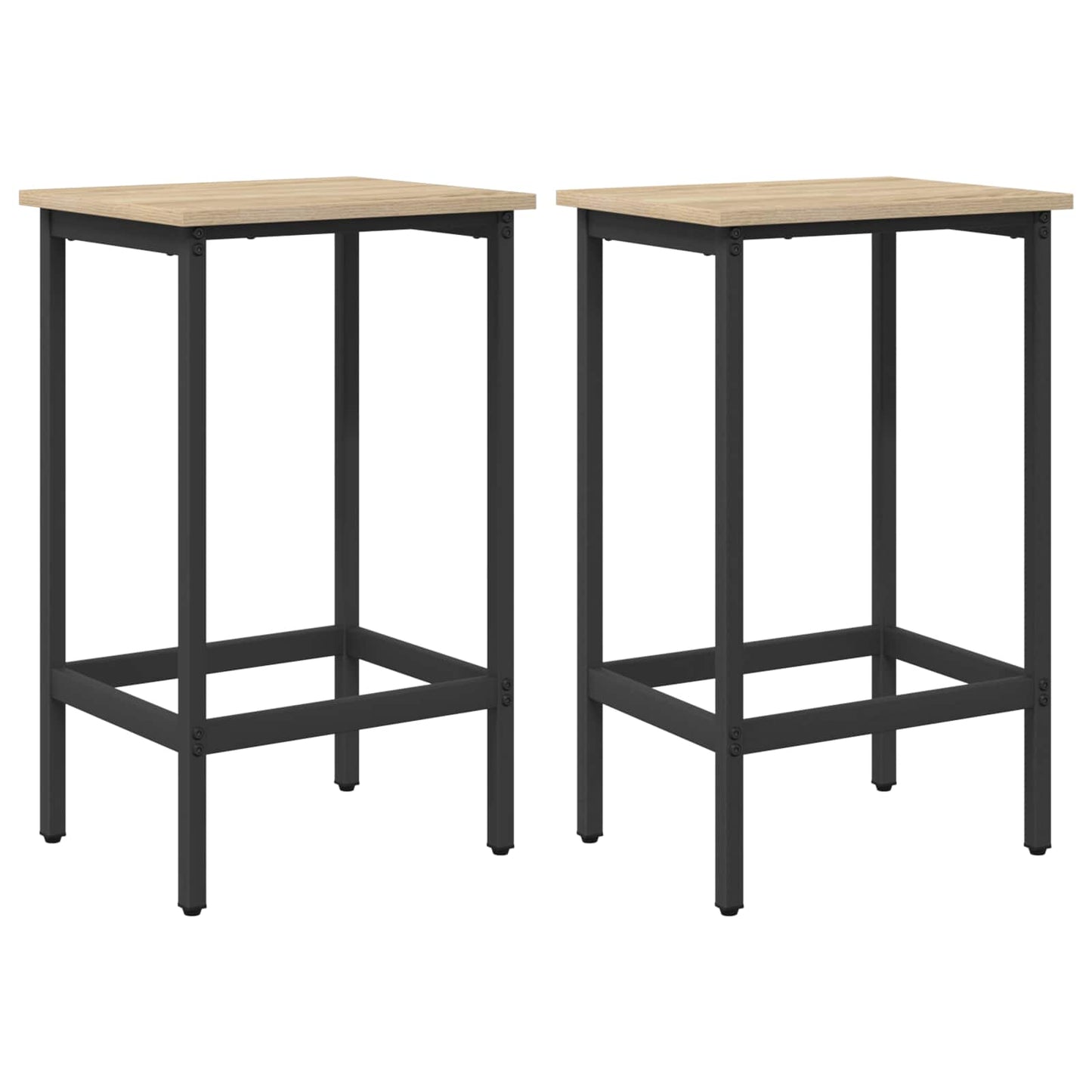 vidaXL Μπαρ σκαμπό 2 τμχ. Sonoma Δρυς 40 x 32 x 64 εκ