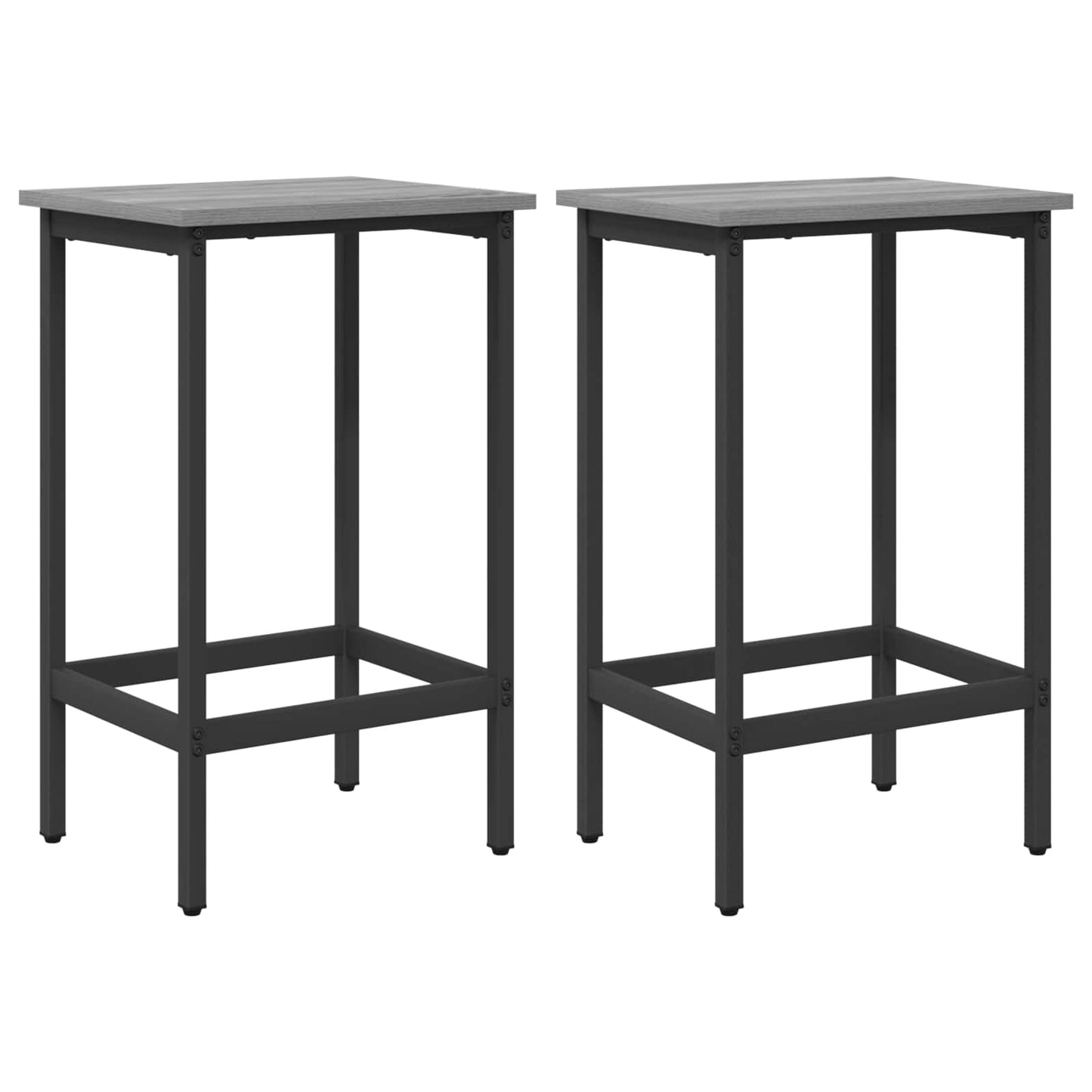 vidaXL Μπαρ σκαμπό 2 τμχ. Γκρι Sonoma 40 x 32 x 64 εκ