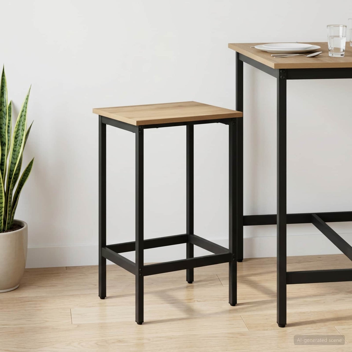 vidaXL Μπαρ σκαμπό Artisan Δρυς 40 x 32 x 74 εκ Επεξεργασμένο Ξύλο