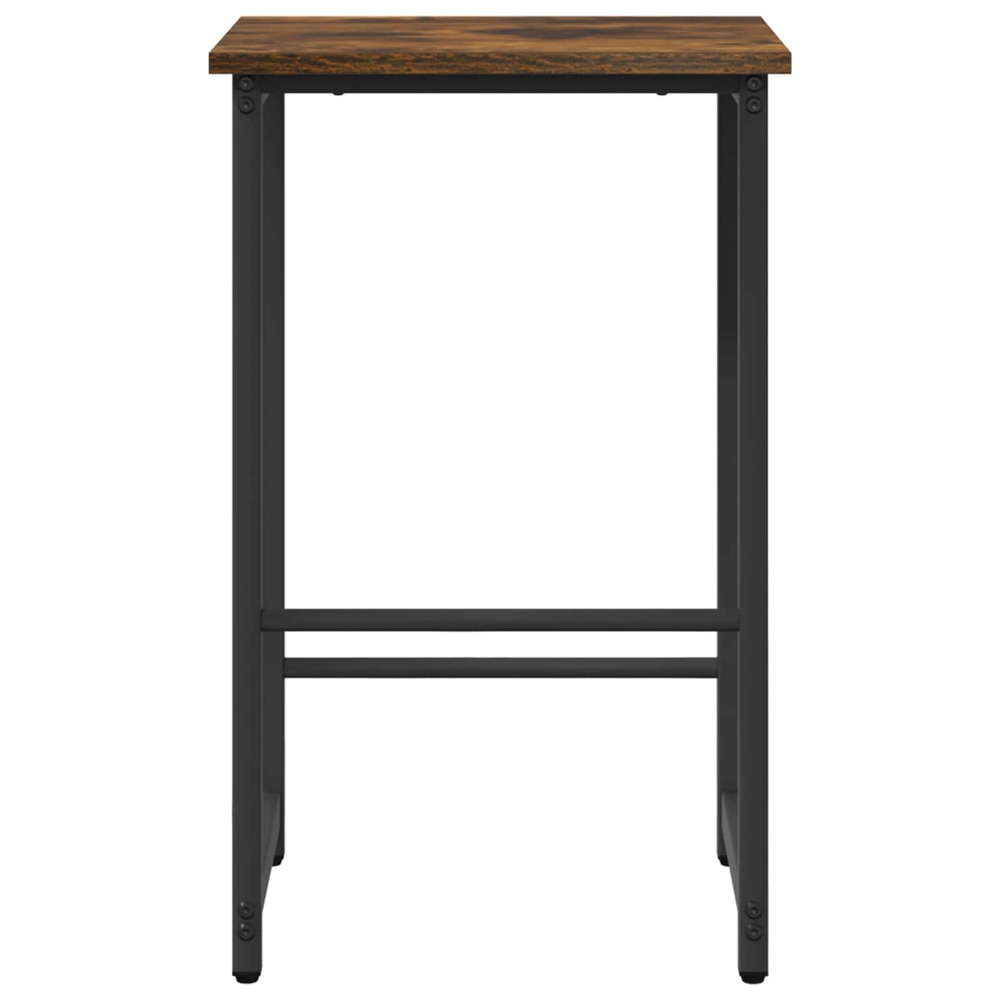 vidaXL Μπαρ σκαμπό Καπνισμένο Ξύλο Δρυός 40 x 32 x 64 εκ