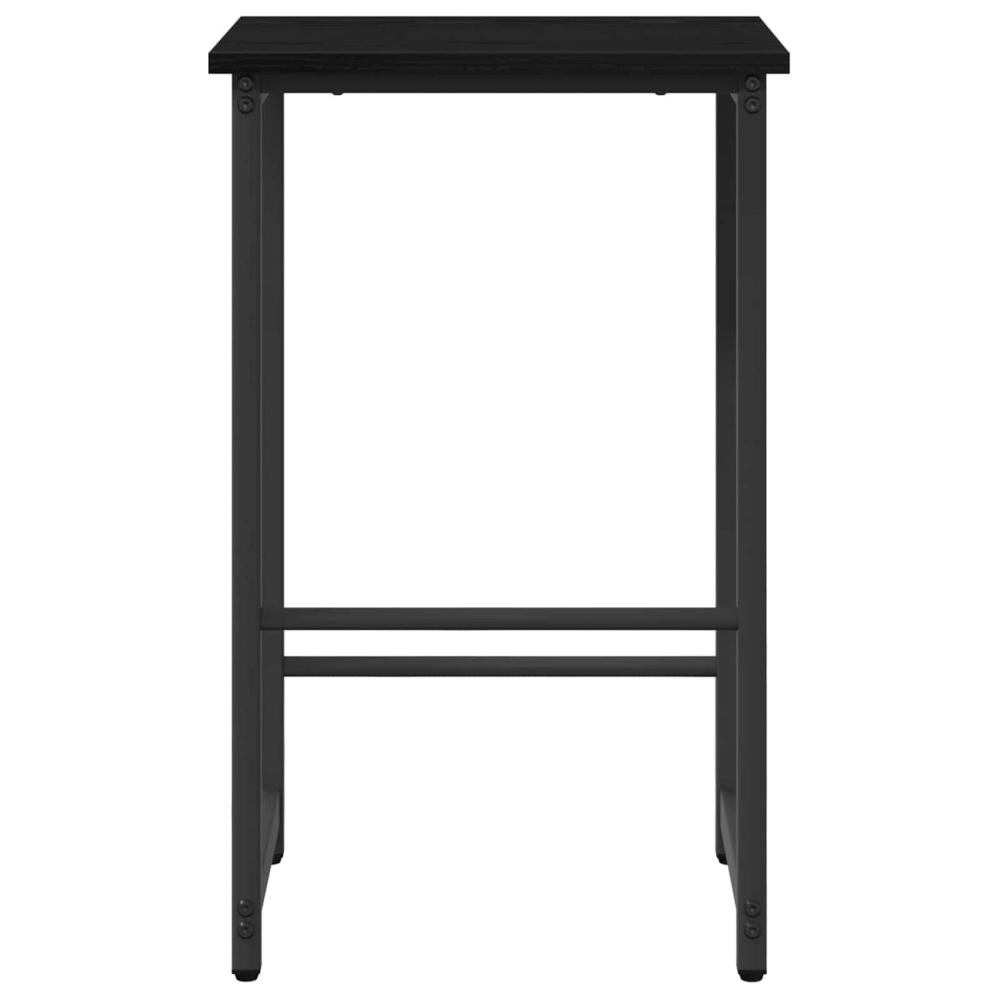 vidaXL Μπαρ σκαμπό 2 τμχ. Μαύρη Δρυς 40 x 32 x 74 εκ