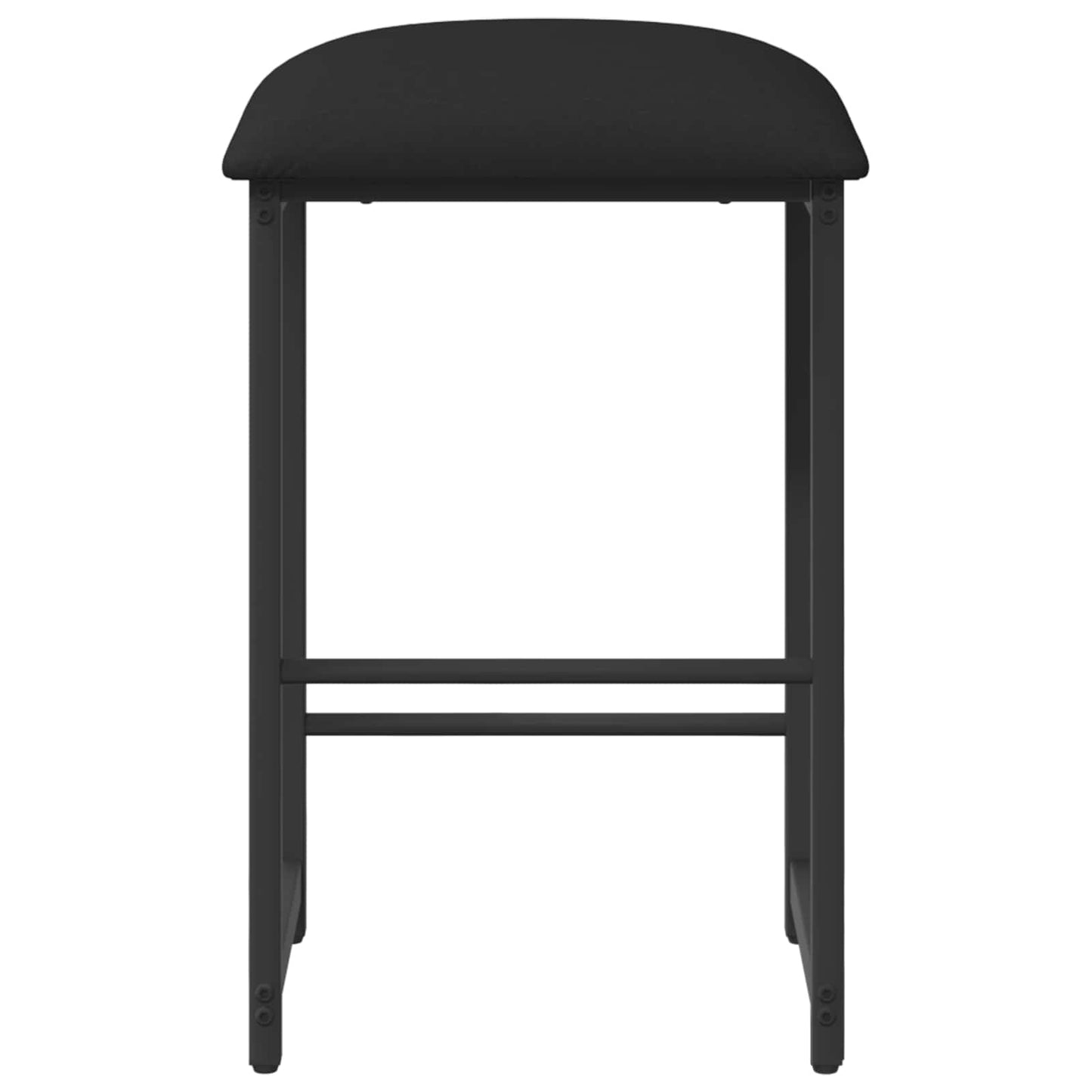 vidaXL Μπαρ σκαμπό Μαύρο 40 x 32 x 74 εκ Επεξεργασμένο Ξύλο