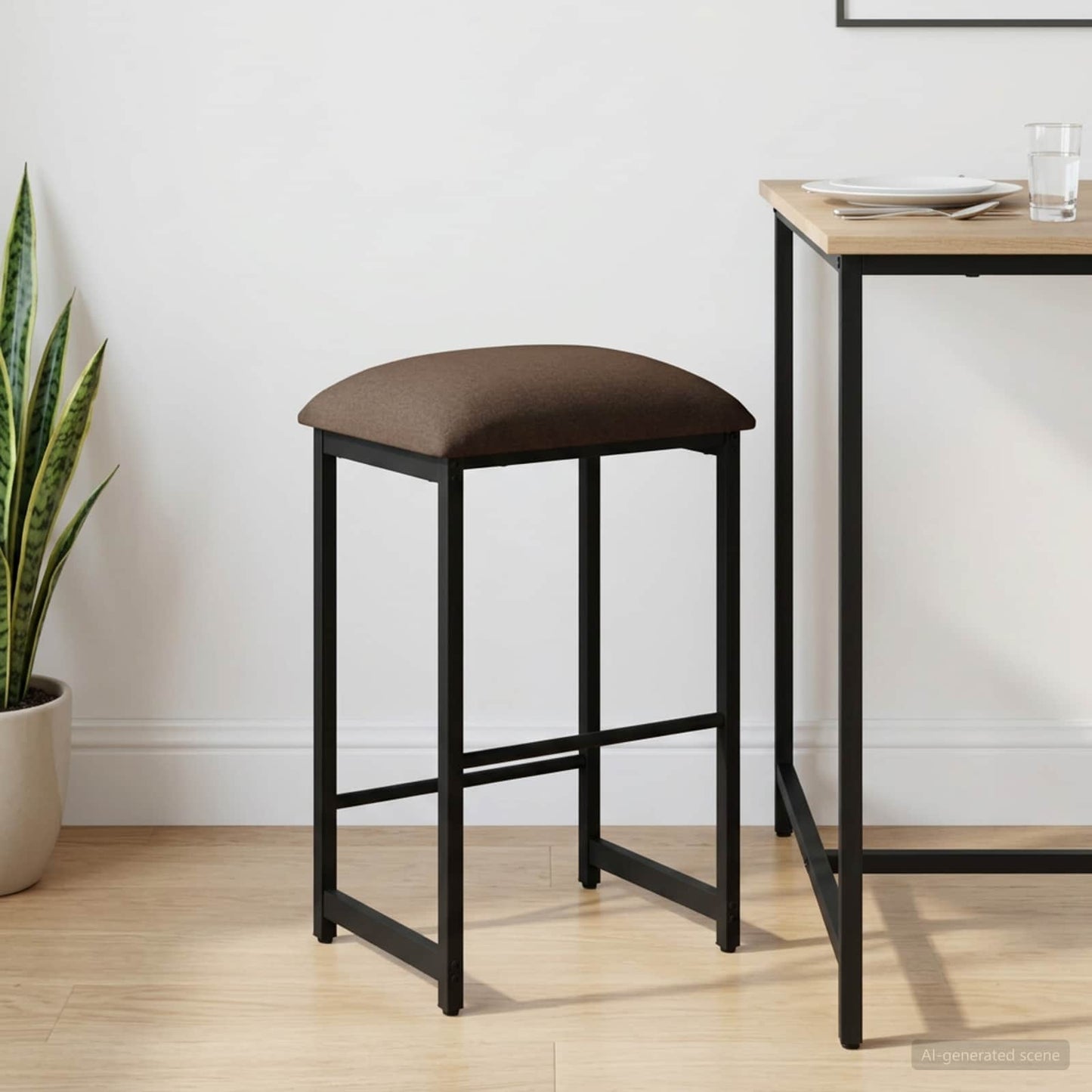 vidaXL Μπαρ σκαμπό Taupe 40 x 32 x 74 εκ Επεξεργασμένο Ξύλο