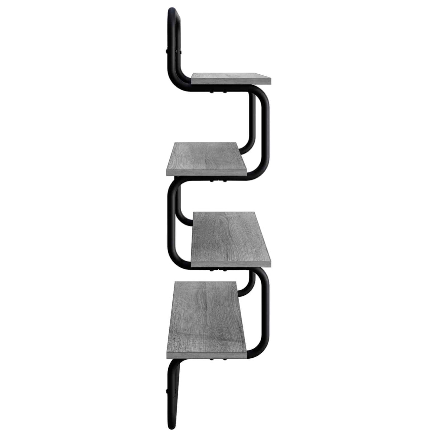 vidaXL Ράφι 4-επίπεδο Γκρι Sonoma 40 x 24,5 x 104 εκ