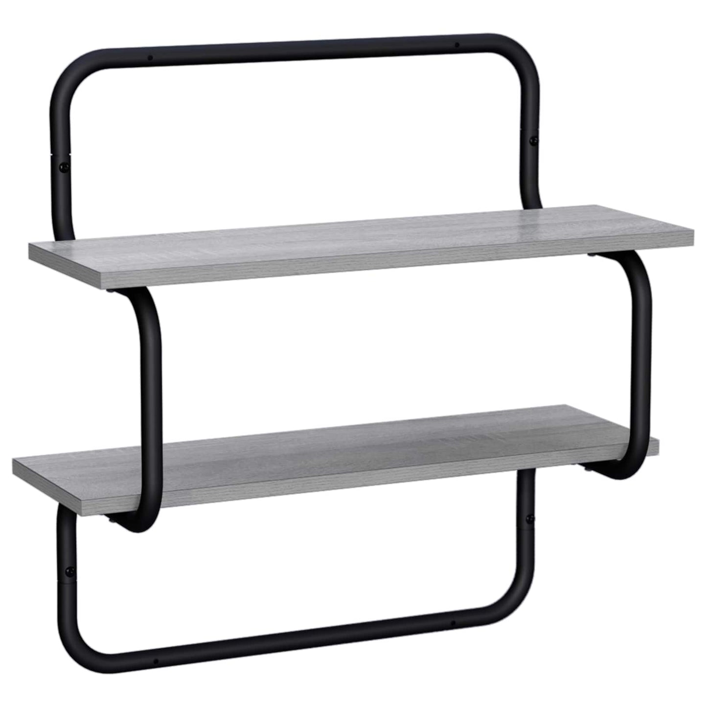 vidaXL Ράφι Τοίχου 2 Επιπέδων Γκρι Sonoma 40 x 24,5 x 61 εκ
