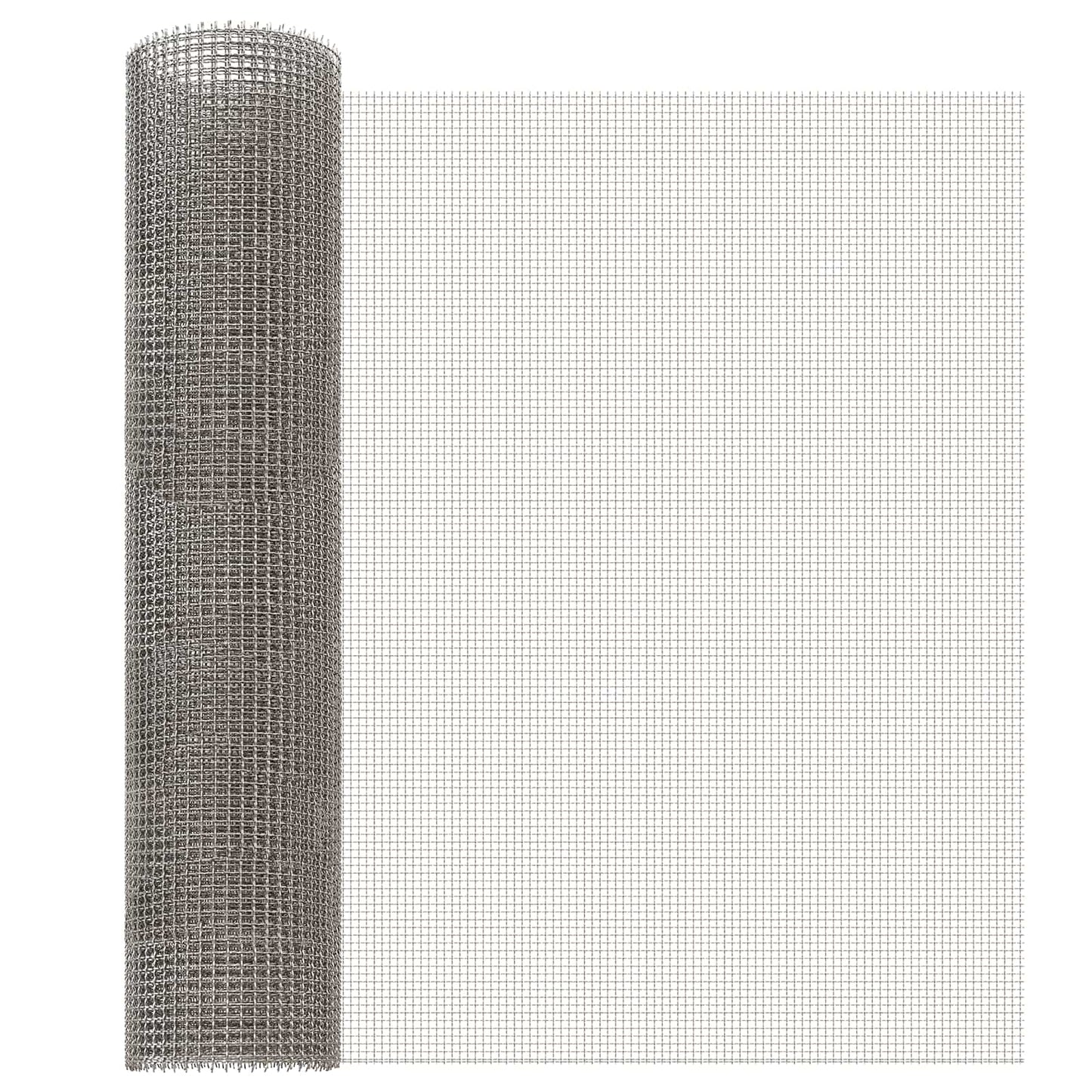 vidaXL Πλέγμα Οθόνης 60 x 1000 cm 3 Mesh Ανοξείδωτο Ατσάλι 201 Ασημί
