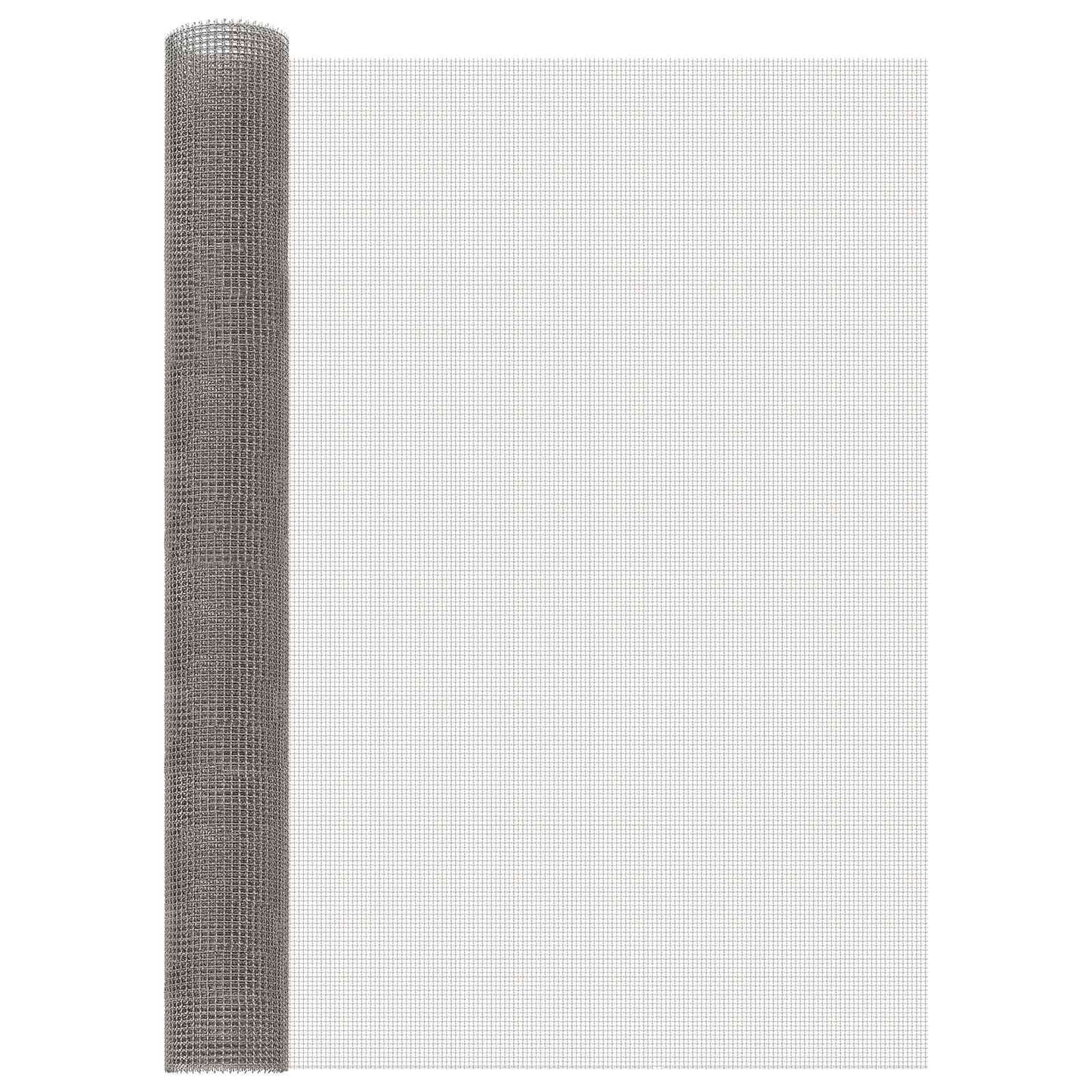 vidaXL Πλέγμα Οθόνης 100 x 200 cm 3 Mesh Ανοξείδωτο Ατσάλι 201 Ασημί