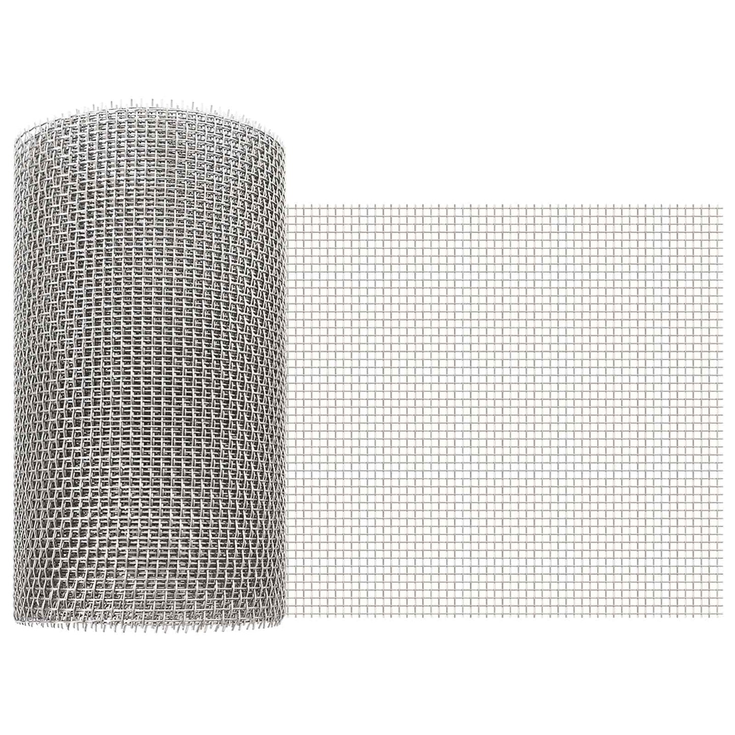 vidaXL Πλέγμα Οθόνης 20 x 200 cm 6 Mesh Ανοξείδωτο Ατσάλι 201 Ασημί