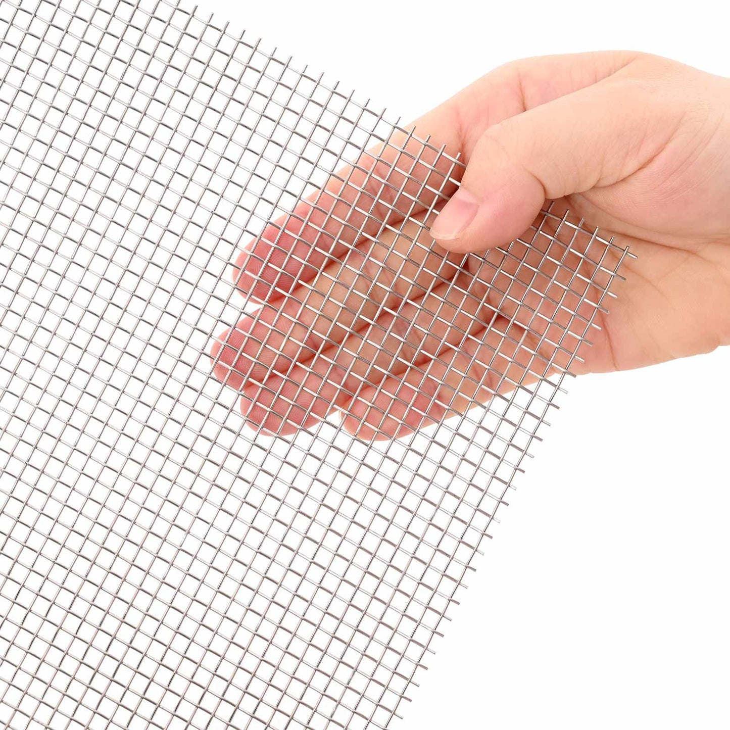 vidaXL Πλέγμα Οθόνης 60 x 500 cm 6 Mesh Ανοξείδωτο Ατσάλι 201 Ασημί