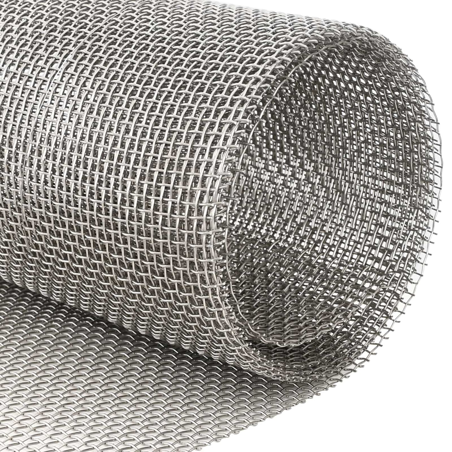 vidaXL Πλέγμα Οθόνης 100 x 1000 cm 6 Mesh Ανοξείδωτο Ατσάλι 201 Ασημί