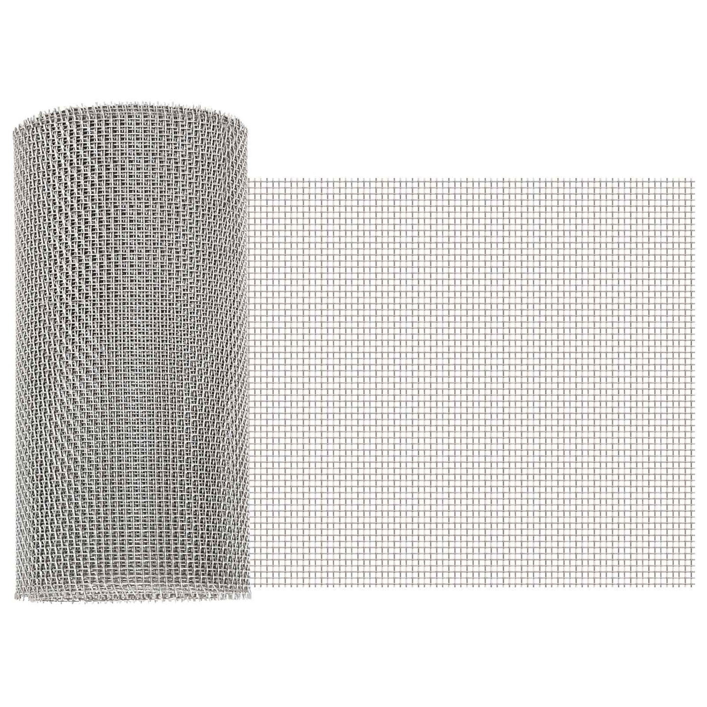 vidaXL Πλέγμα Οθόνης 20 x 500 εκ 8 Mesh Ανοξείδωτο Ατσάλι 201 Ασημί
