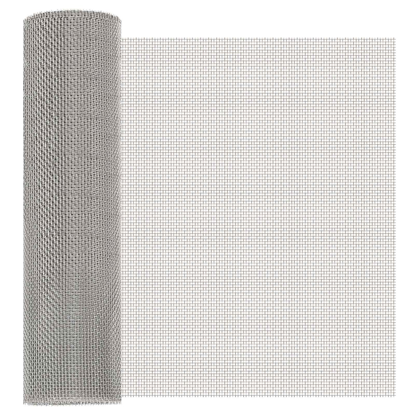 vidaXL Πλέγμα Οθόνης 40 x 1000 εκ 8 Mesh Ανοξείδωτο Ατσάλι 201 Ασημί