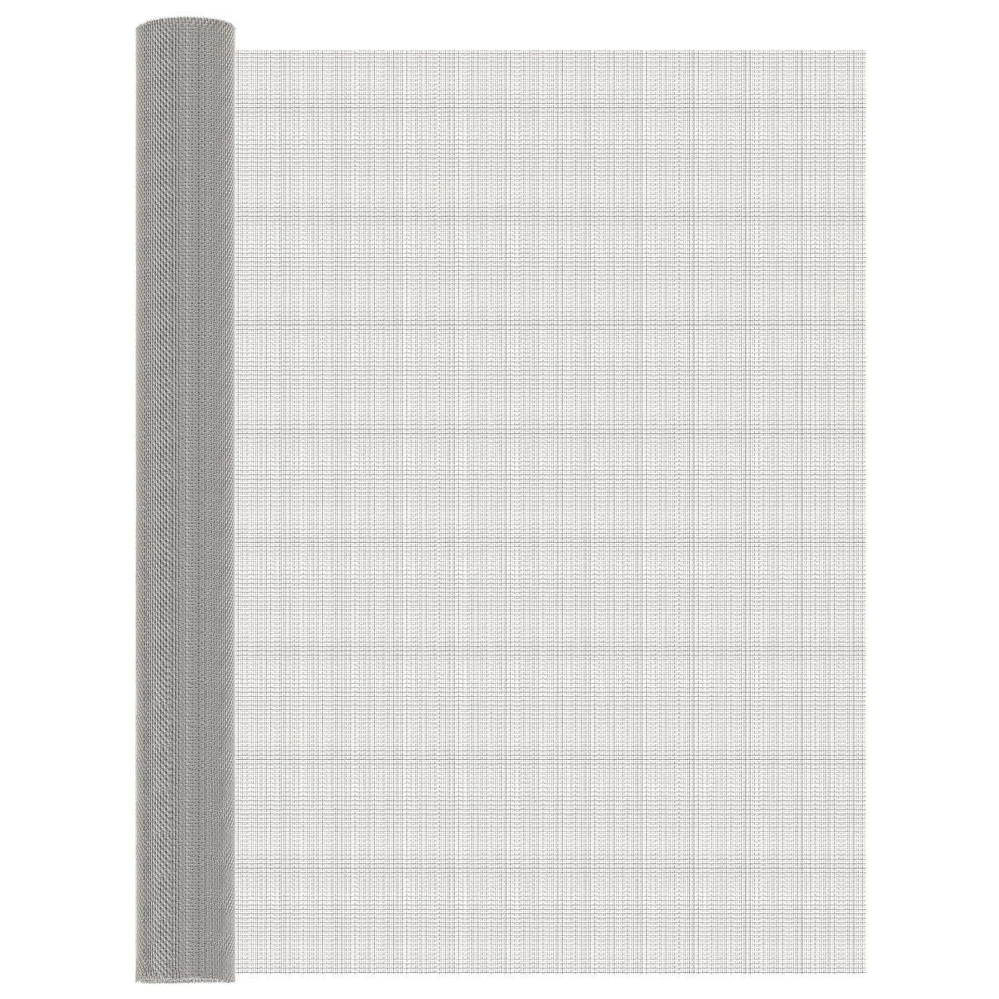 vidaXL Πλέγμα Οθόνης 100 x 500 cm 8 Mesh Ανοξείδωτο Ατσάλι 201 Ασημί
