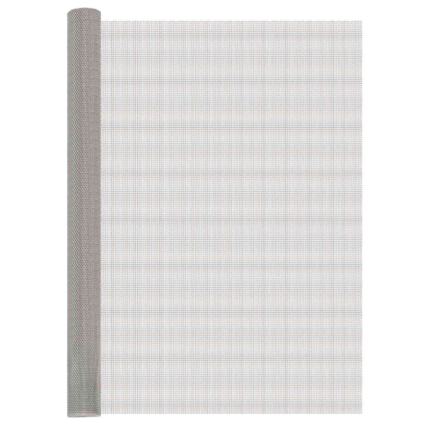 vidaXL Πλέγμα Οθόνης 120 x 200 cm 8 Mesh Ανοξείδωτο Ατσάλι 201 Ασημί