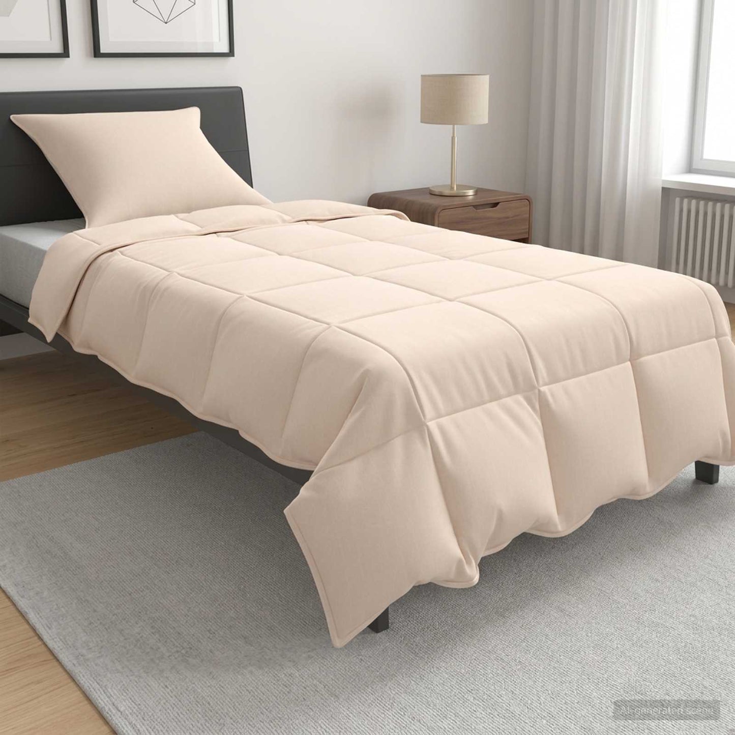 vidaXL Πάπλωμα 155 x 220 cm Καλοκαίρι 150 γρ/τ.μ. Βαμβάκι και καπόκ