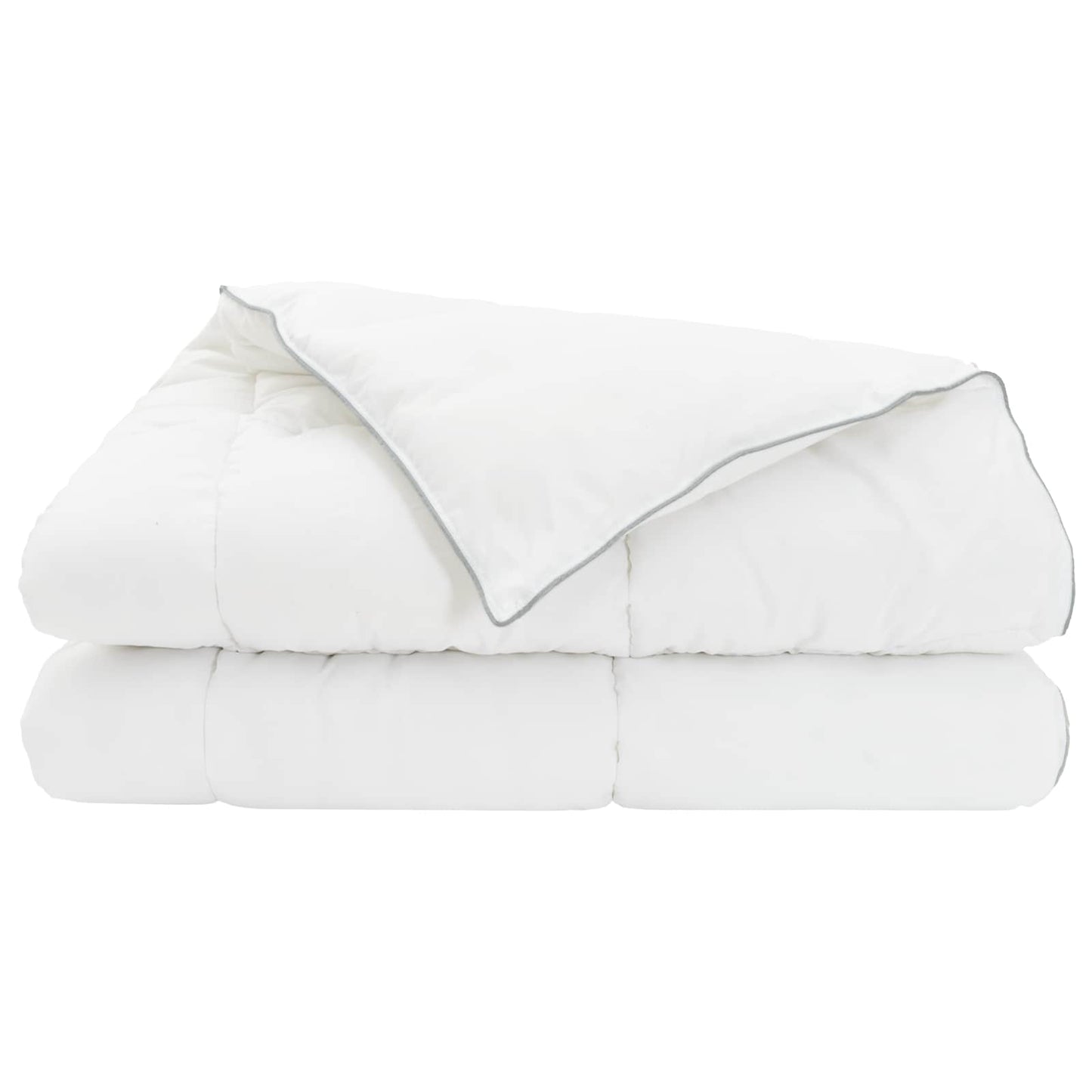vidaXL Χειμερινό Παπλωματοθήκη Λευκό 200 x 220 cm Μπαμπού