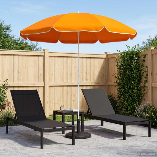 vidaXL Ομπρέλα Κήπου 160 cm 170T πολυεστέρας Πορτοκαλί
