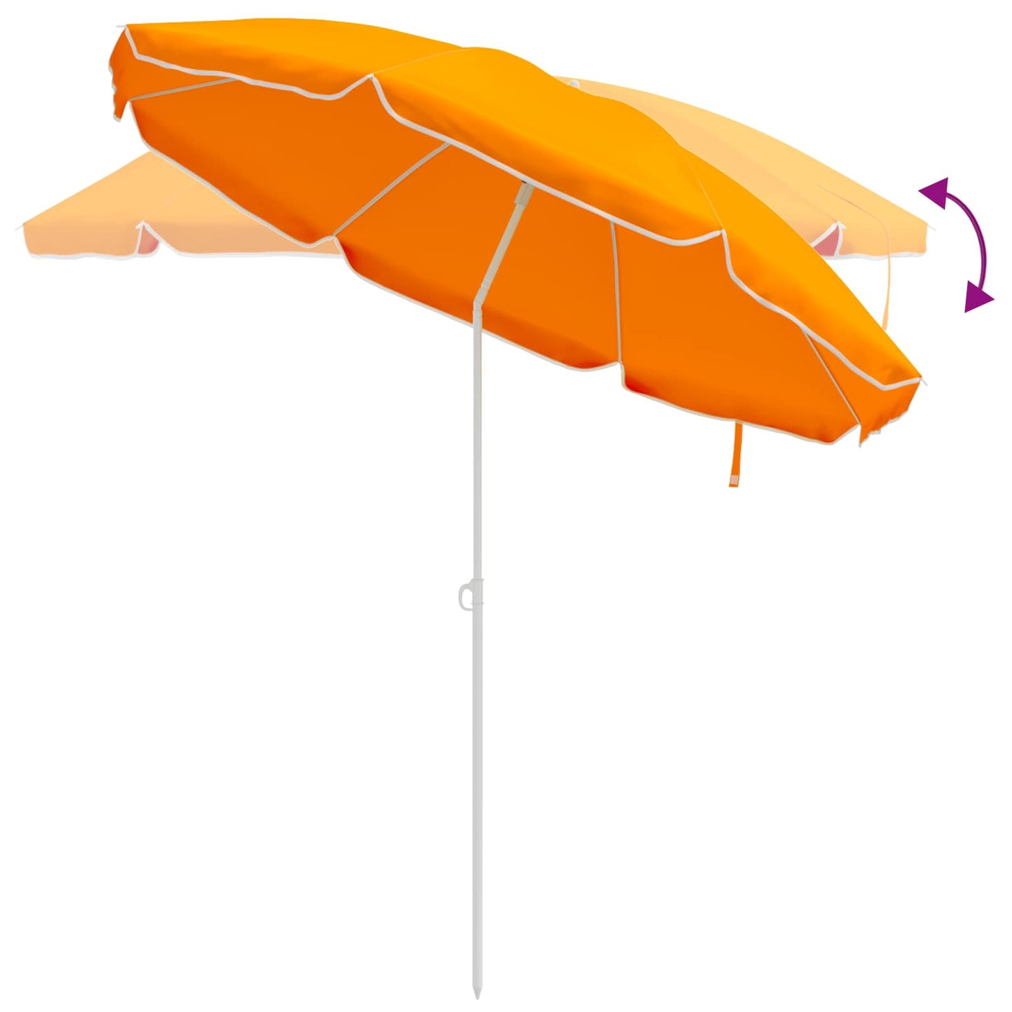 vidaXL Ομπρέλα Κήπου 160 cm 170T πολυεστέρας Πορτοκαλί