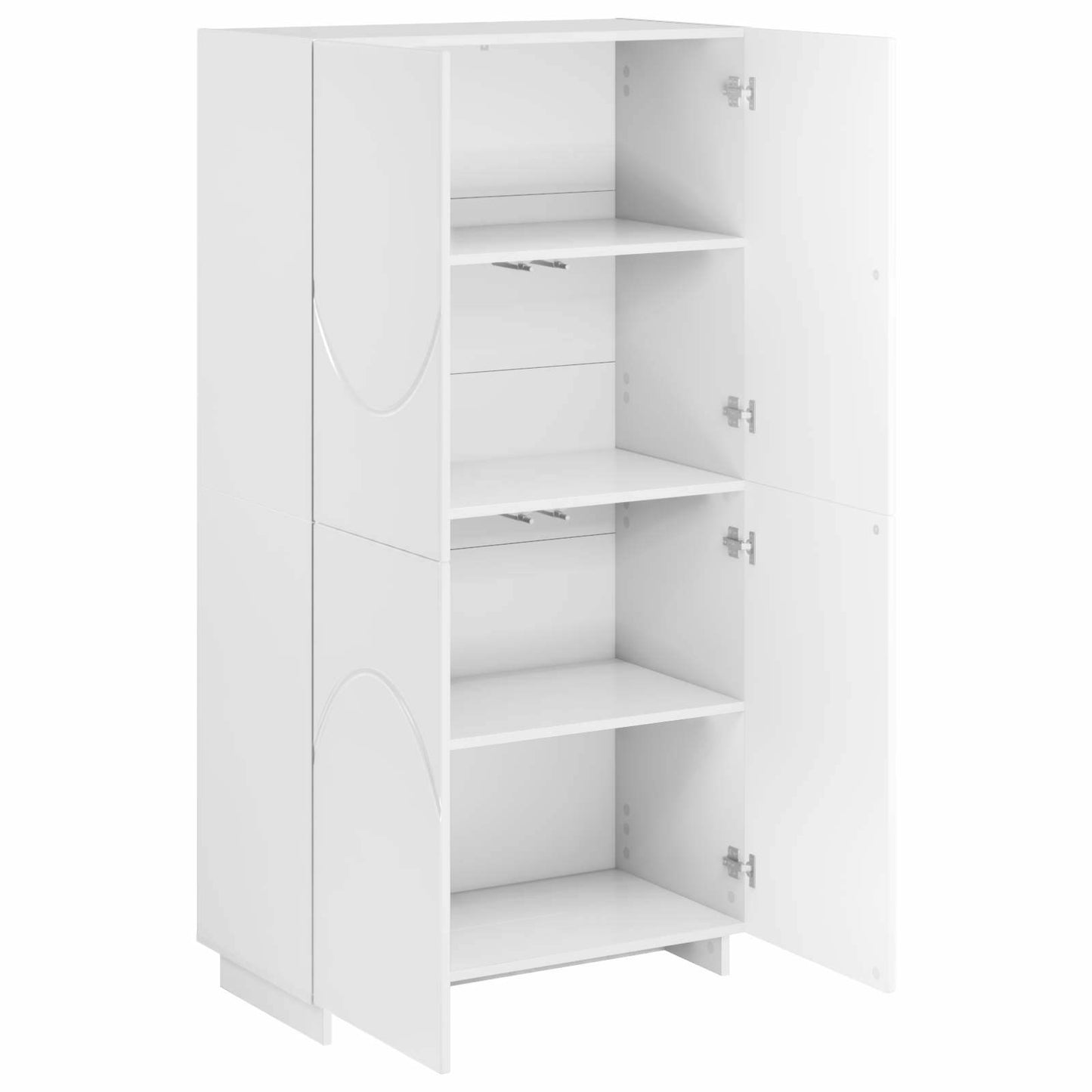 vidaXL Ψηλός μπουφές Λευκό 79 x 41 x 151 cm Επεξεργασμένο Ξύλο