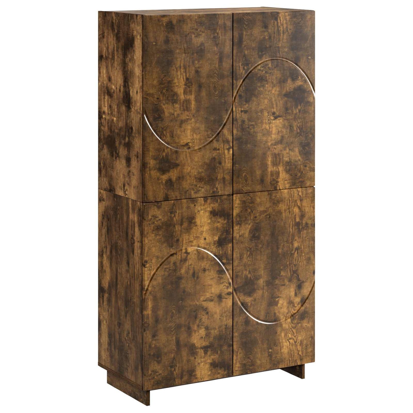 vidaXL Ψηλός μπουφές Καπνισμένο Ξύλο Δρυός 79 x 41 x 151 cm