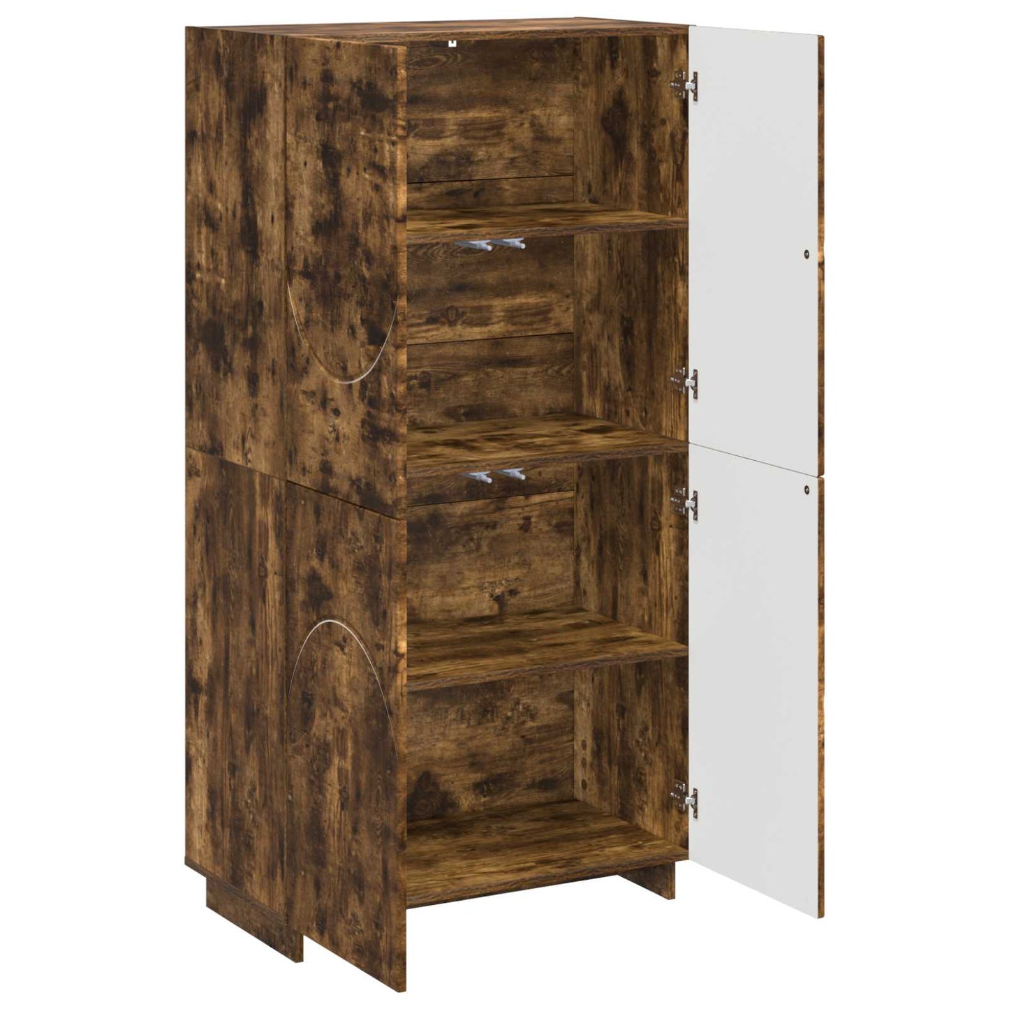 vidaXL Ψηλός μπουφές Καπνισμένο Ξύλο Δρυός 79 x 41 x 151 cm