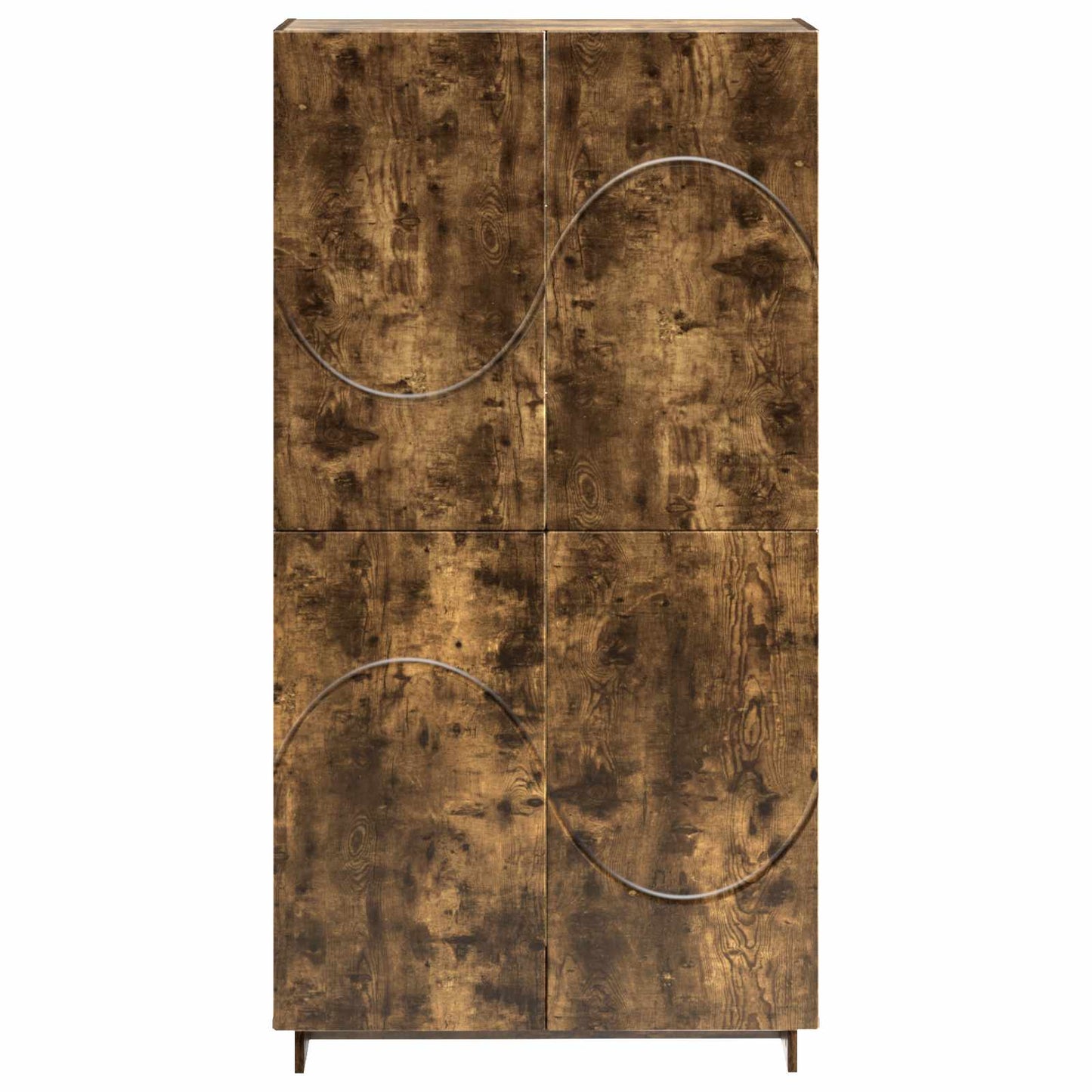 vidaXL Ψηλός μπουφές Καπνισμένο Ξύλο Δρυός 79 x 41 x 151 cm