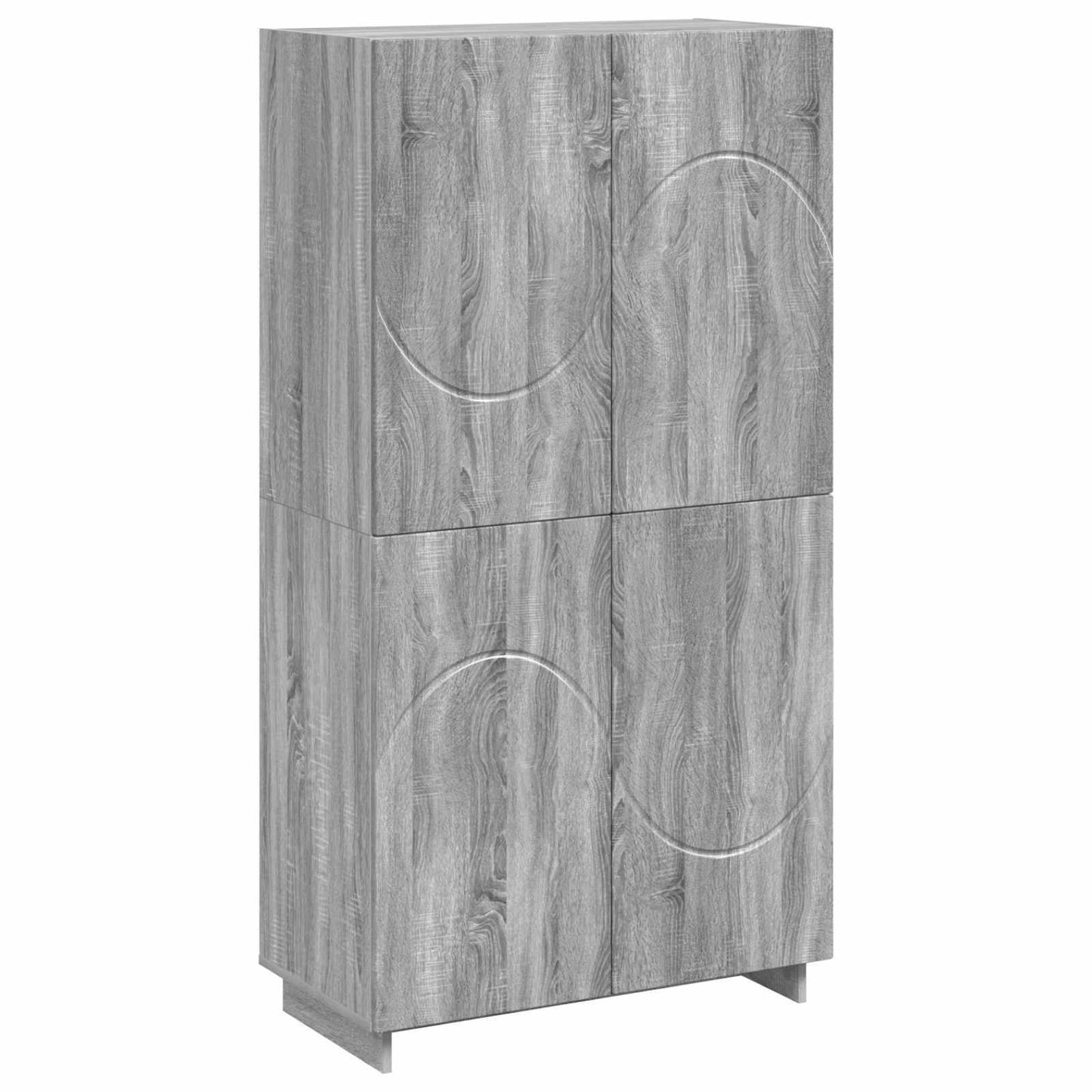 vidaXL Ψηλός μπουφές Γκρι Sonoma 79 x 41 x 151 cm Επεξεργασμένο Ξύλο
