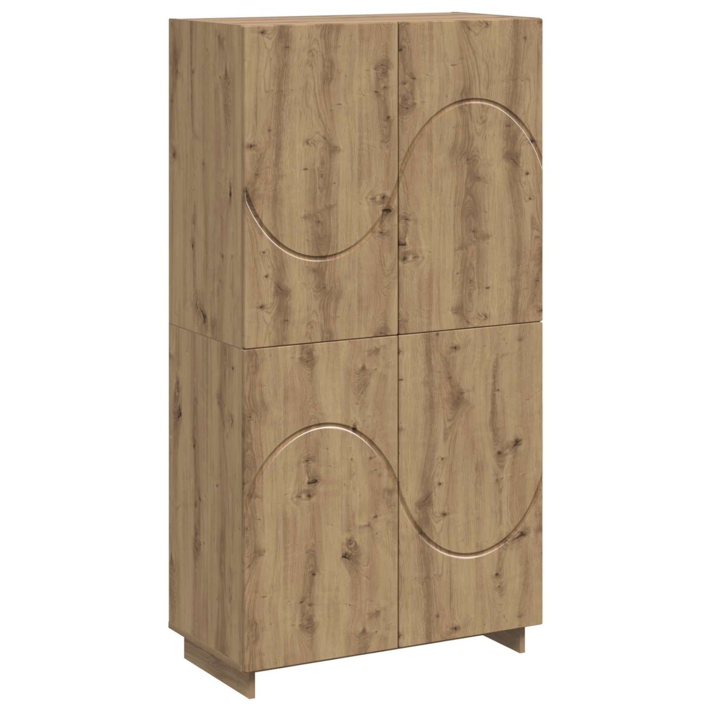 vidaXL Ψηλός μπουφές Artisan Δρυς 79 x 41 x 151 cm Επεξεργασμένο Ξύλο