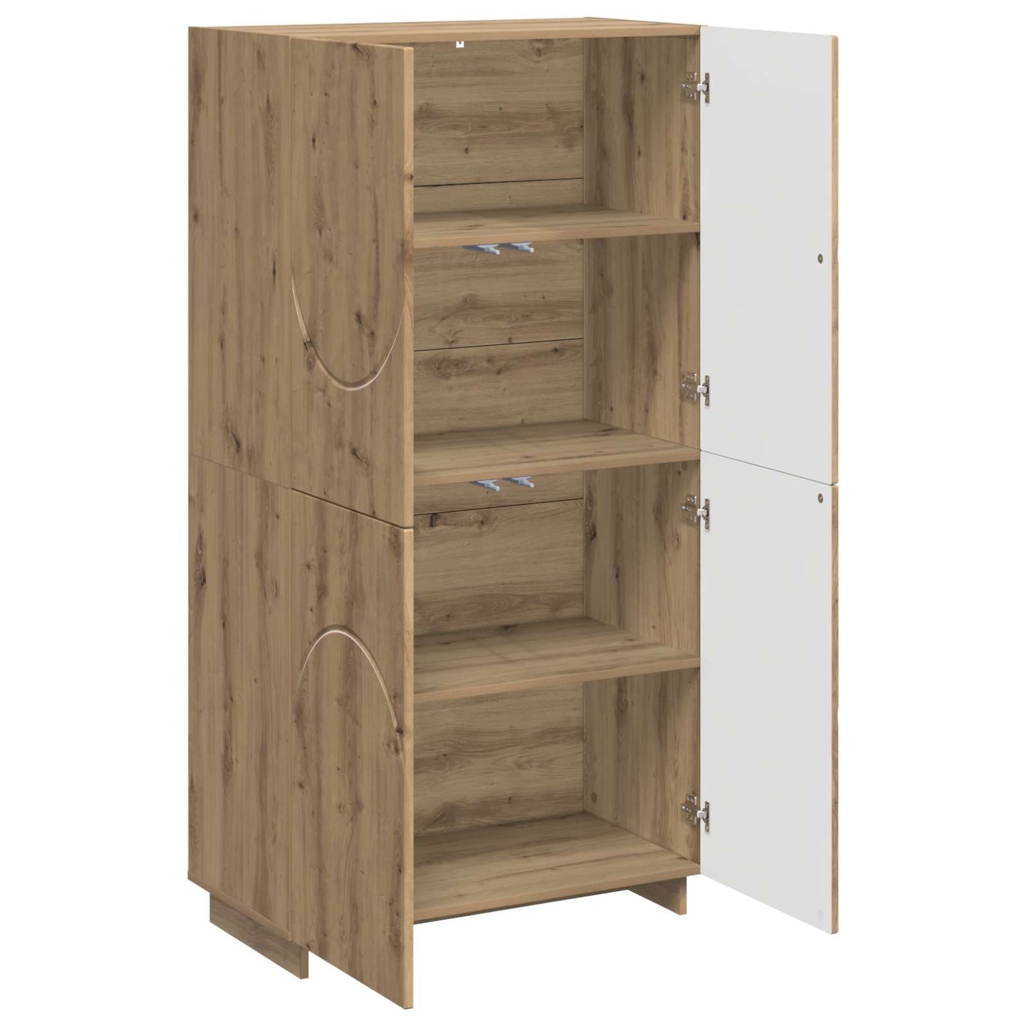 vidaXL Ψηλός μπουφές Artisan Δρυς 79 x 41 x 151 cm Επεξεργασμένο Ξύλο