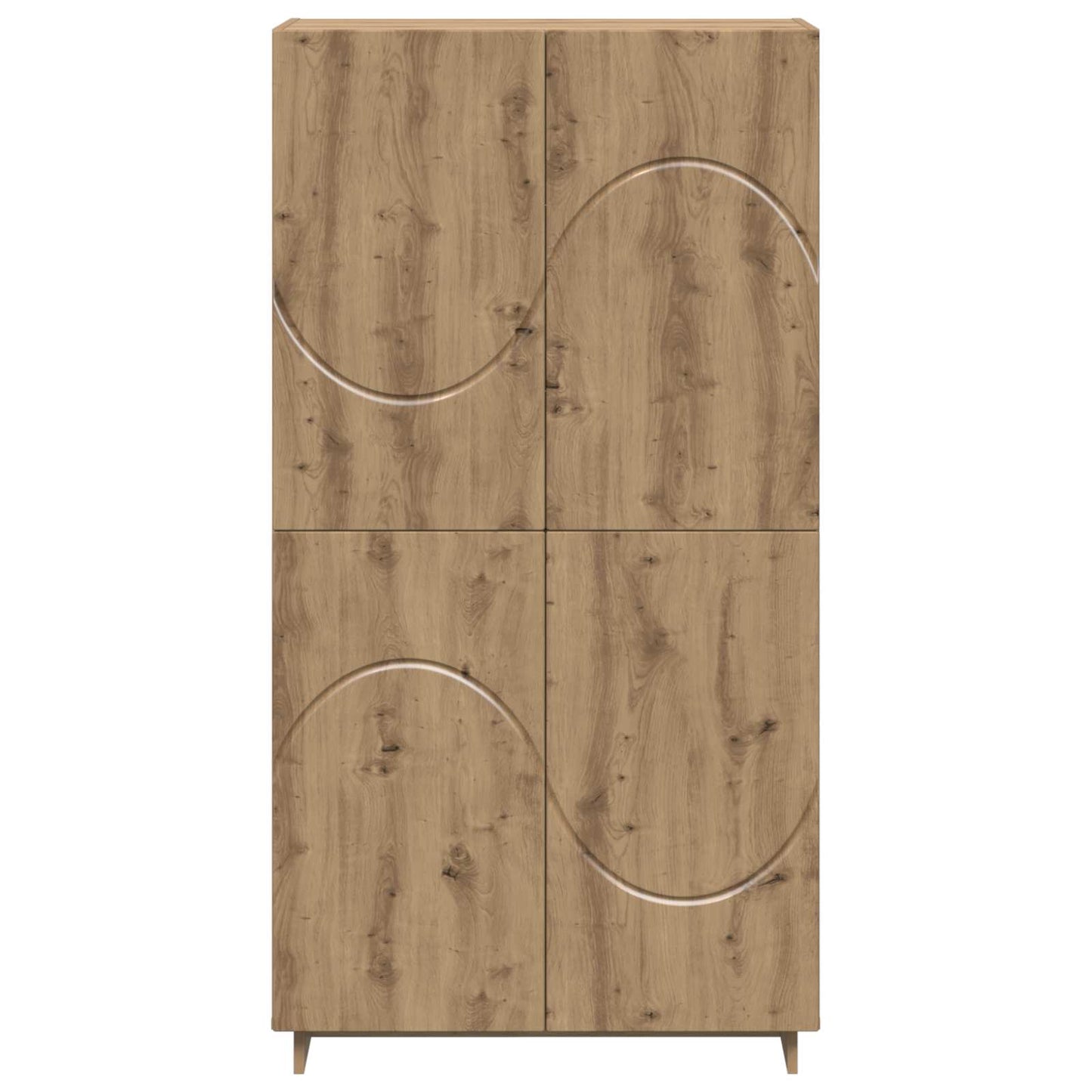 vidaXL Ψηλός μπουφές Artisan Δρυς 79 x 41 x 151 cm Επεξεργασμένο Ξύλο