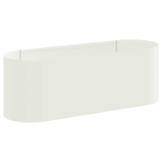 vidaXL Υψωμένο Κρεβάτι Κήπου Λευκό 120 x 40 x 40 εκ
