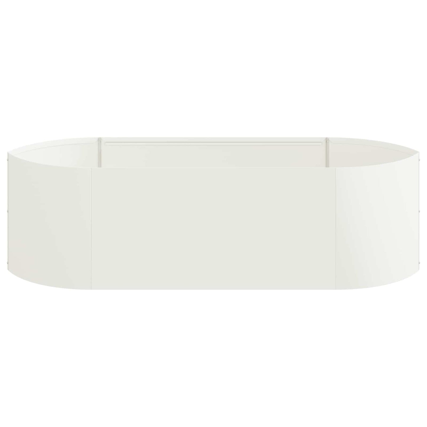 vidaXL Υψωμένο Κρεβάτι Κήπου Λευκό 140 x 40 x 40 εκ Ατσάλι