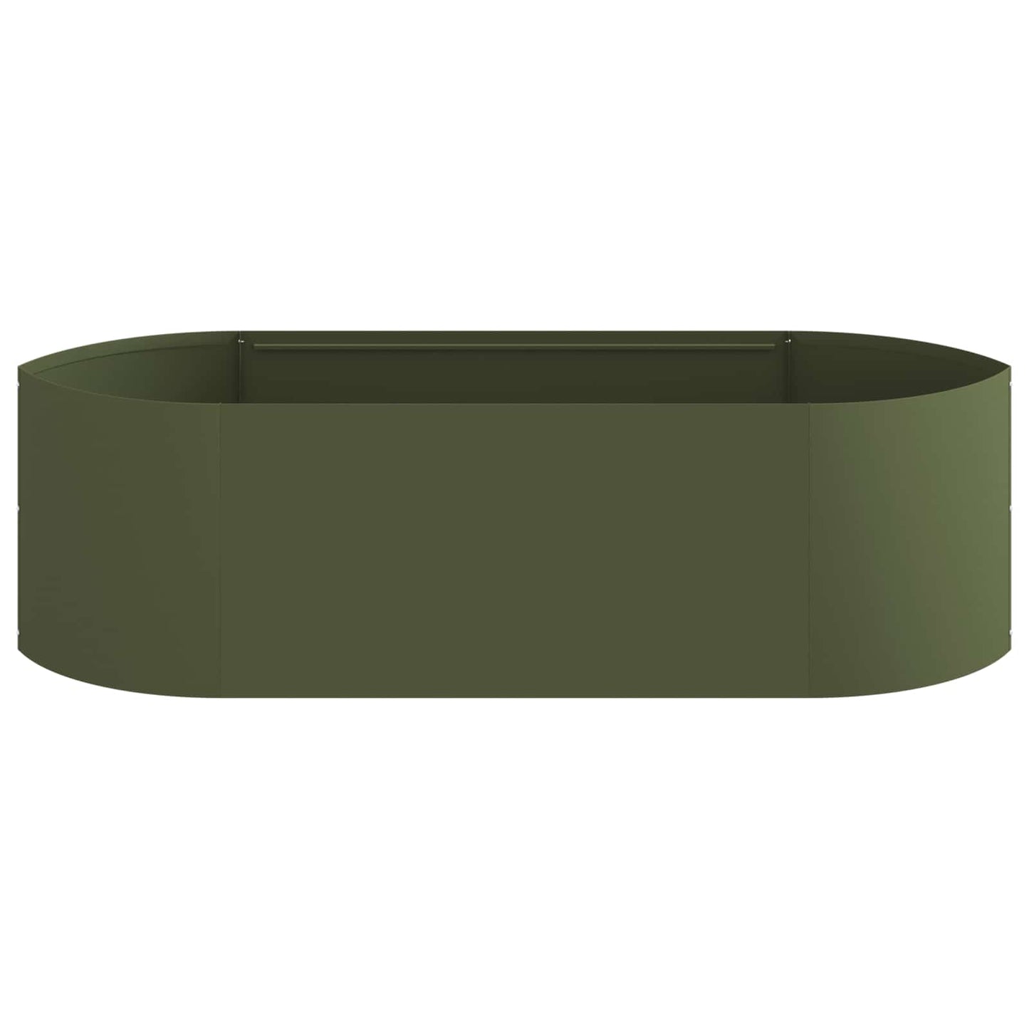 vidaXL Υψωμένο Κρεβάτι Κήπου Λαδί 140 x 40 x 40 εκ Ατσάλι