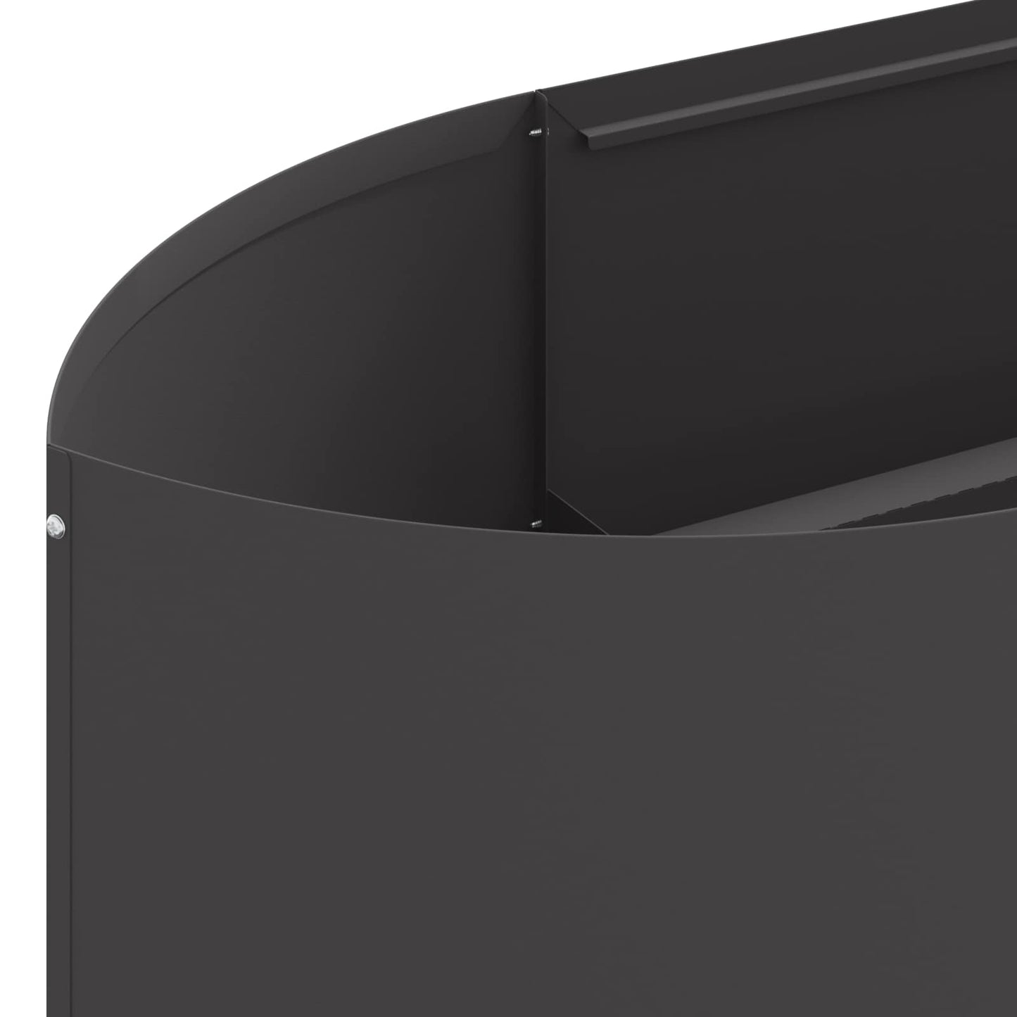 vidaXL Υψωμένο Κρεβάτι Κήπου Μαύρο 300 x 40 x 40 εκ Ατσάλι