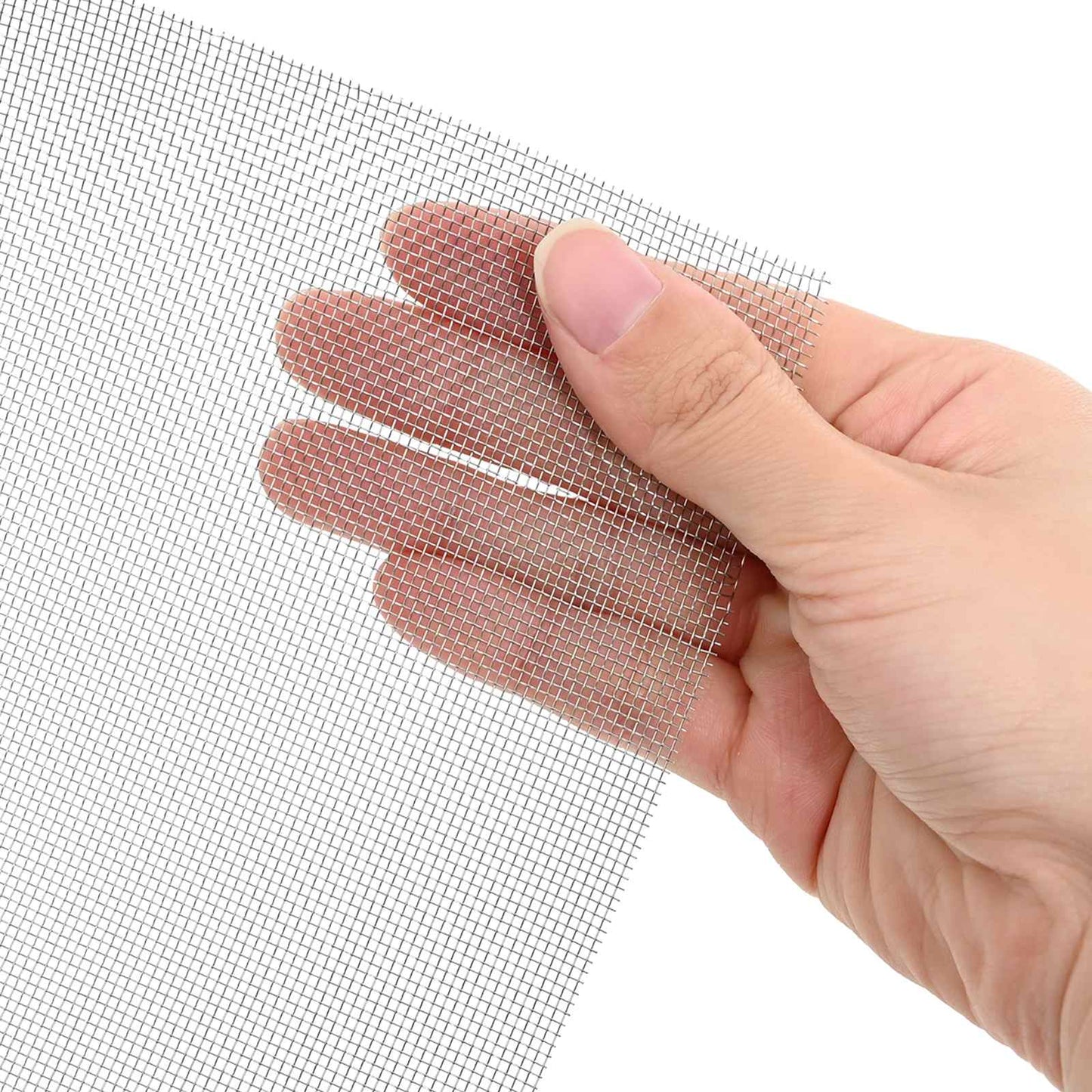 vidaXL Πλέγμα Οθόνης 60 x 500 cm 20 Mesh Ανοξείδωτο Ατσάλι 201 Ασημί